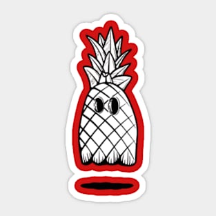 pineapple ghost Sticker